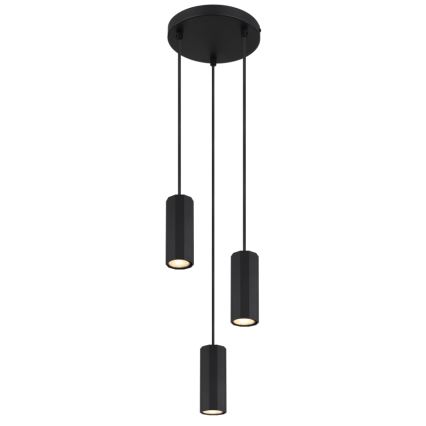 Globo - Pendel 3xGU10/25W/230V sort