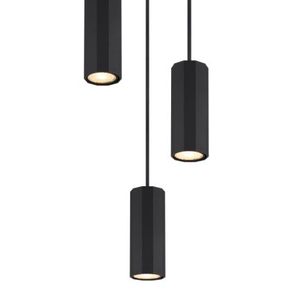Globo - Pendel 3xGU10/25W/230V sort