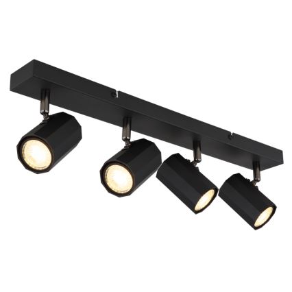 Globo - Spotlampe 4xGU10/25W/230V sort