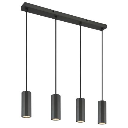 Globo - Pendel 4xGU10/25W/230V sort