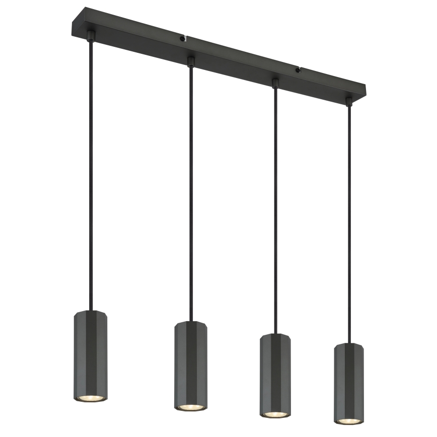 Globo - Pendel 4xGU10/25W/230V sort