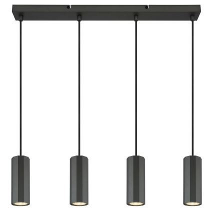 Globo - Pendel 4xGU10/25W/230V sort