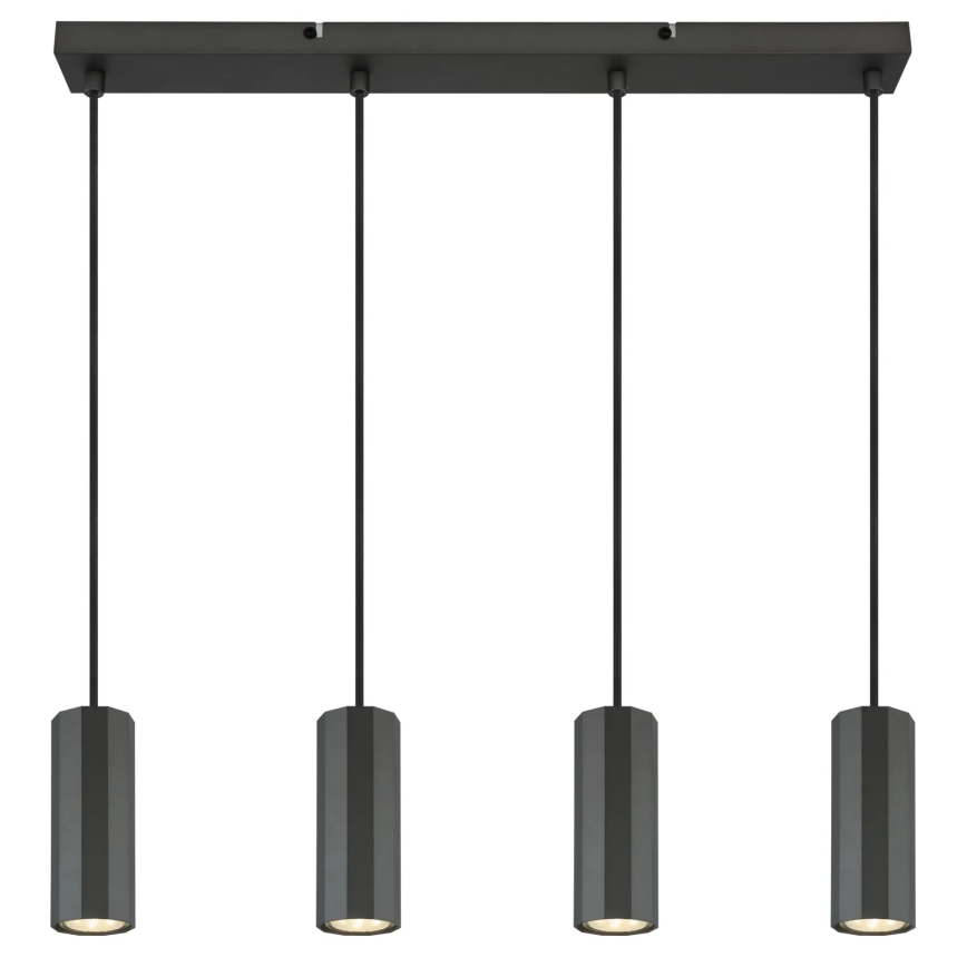 Globo - Pendel 4xGU10/25W/230V sort