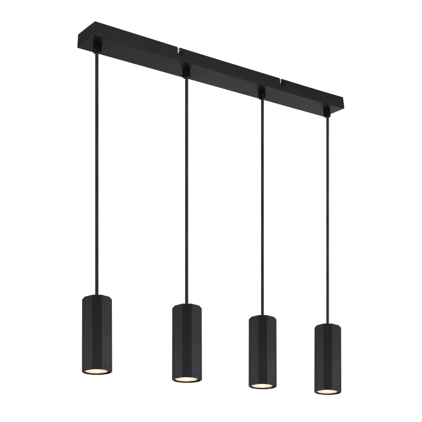 Globo - Pendel 4xGU10/25W/230V sort