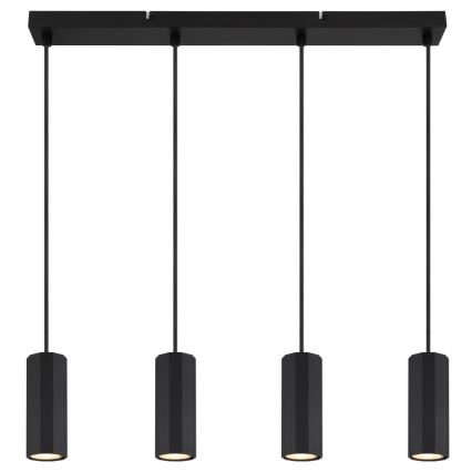 Globo - Pendel 4xGU10/25W/230V sort
