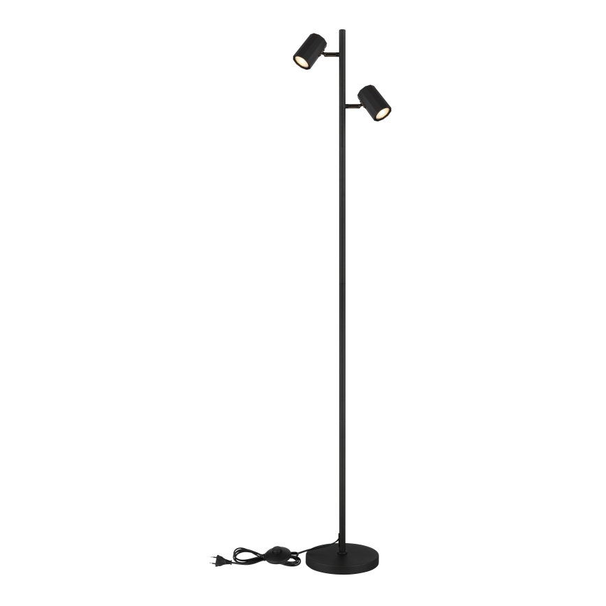 Globo - Gulvlampe 2xGU10/5W/230V sort