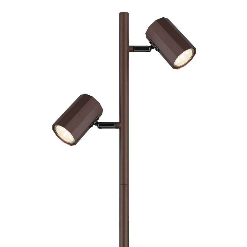 Globo - Gulvlampe 2xGU10/5W/230V brun