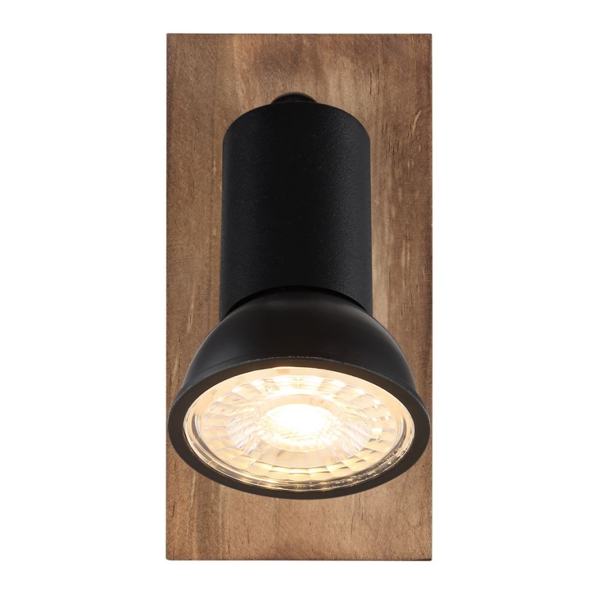 Globo - Vægspot 1xGU10/35W/230V træ/sort