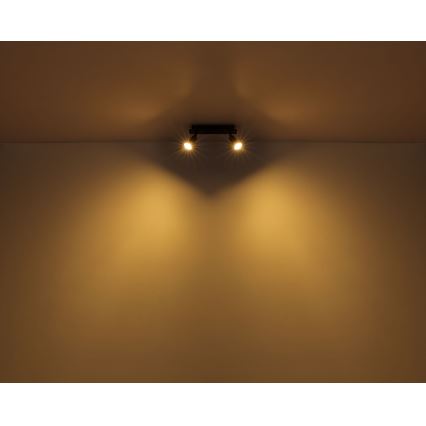 Globo - Spotlampe 2xGU10/35W/230V sort