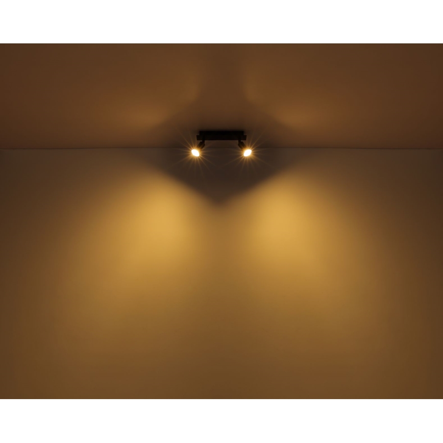 Globo - Spotlampe 2xGU10/35W/230V sort
