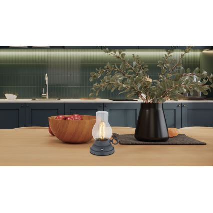 Globo - Genopladelig LED bordlampe m. touch-funktion dæmpbar LED/1W/3,7V 1200 mAh antracit