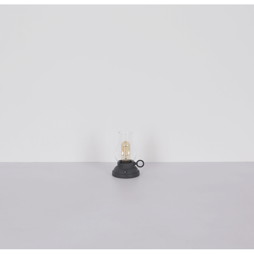 Globo - Genopladelig LED bordlampe m. touch-funktion dæmpbar LED/1W/3,7V 1200 mAh antracit