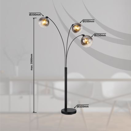 Globo - Gulvlampe 3xE27/60W/230V