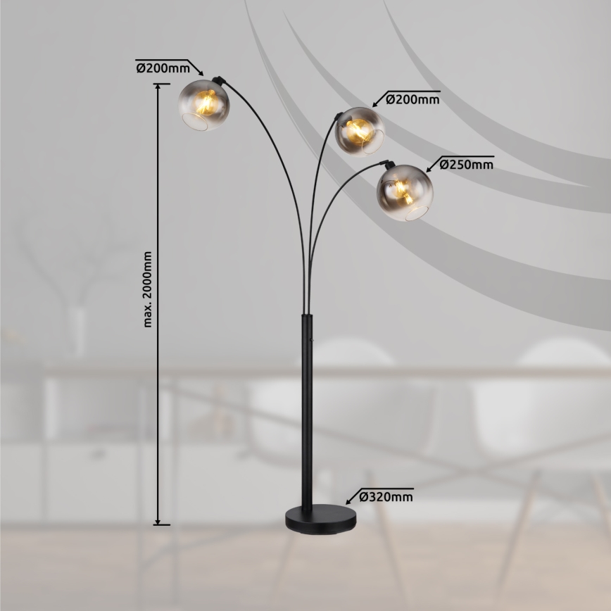 Globo - Gulvlampe 3xE27/60W/230V