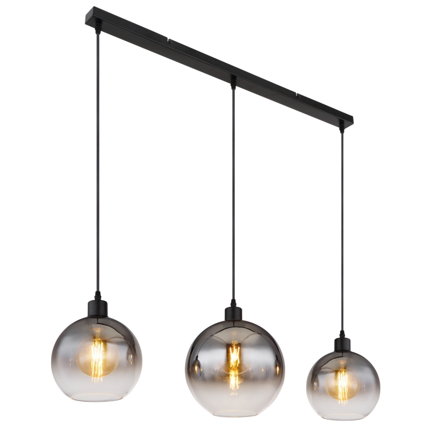Globo - Pendelarmatur på kabel 3xE27/60W/230V