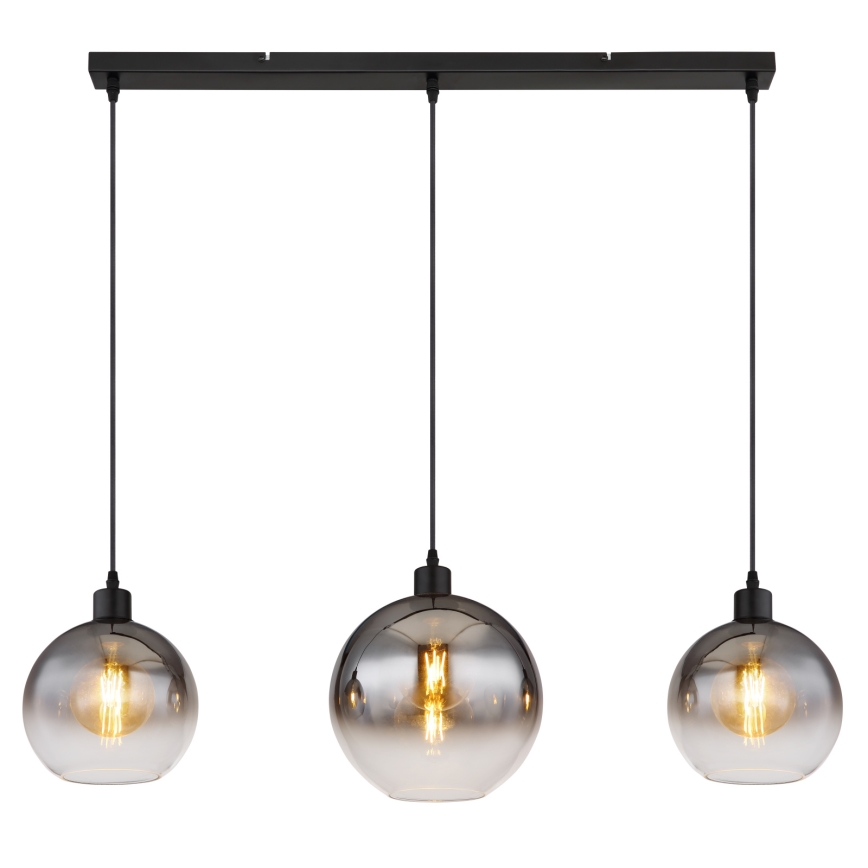 Globo - Pendelarmatur på kabel 3xE27/60W/230V