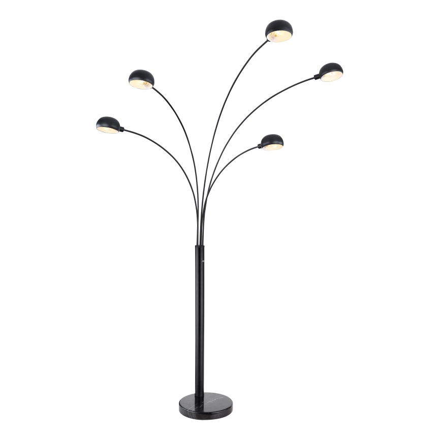 Globo - Gulvlampe 5xE14/40W/230V sort