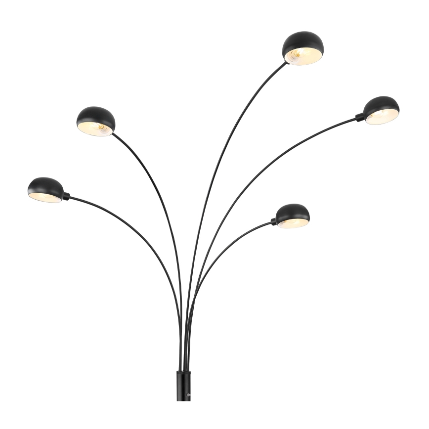 Globo - Gulvlampe 5xE14/40W/230V sort