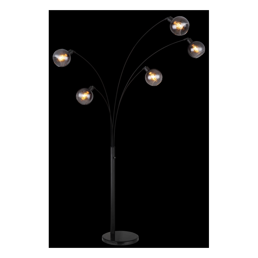 Globo - Gulvlampe 5xE27/40W/230V røget