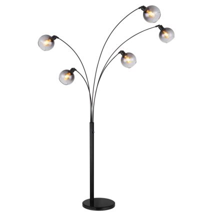Globo - Gulvlampe 5xE27/40W/230V røget