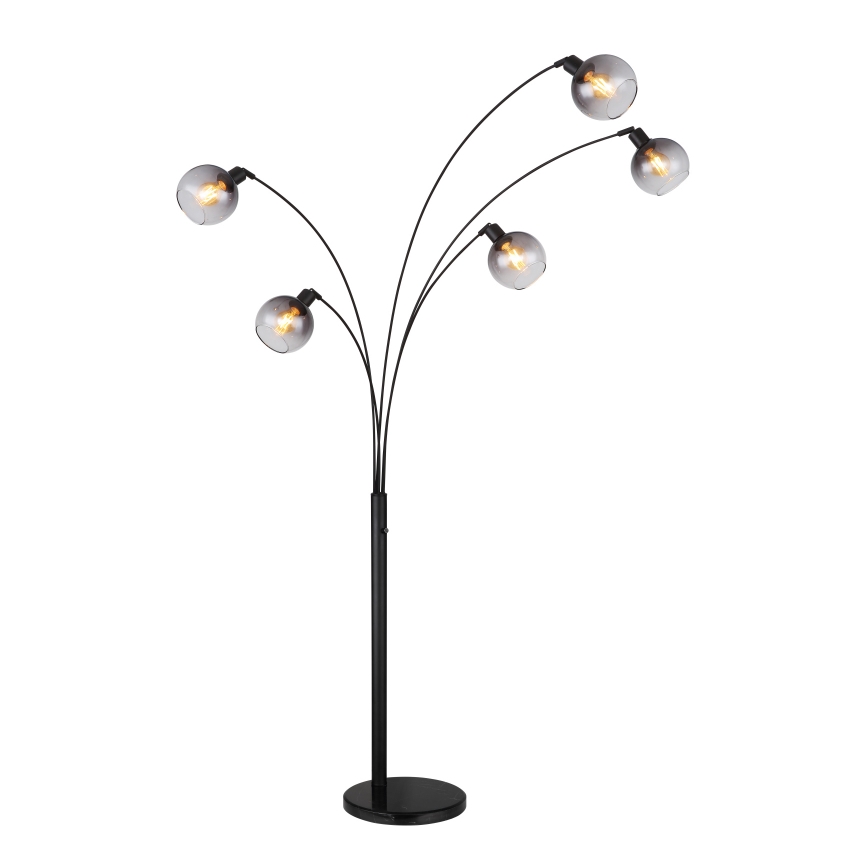 Globo - Gulvlampe 5xE27/40W/230V røget