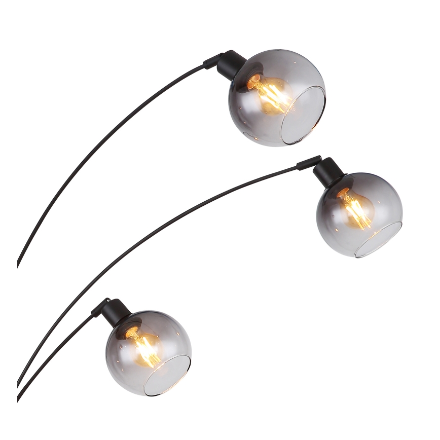 Globo - Gulvlampe 5xE27/40W/230V røget
