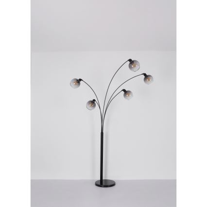 Globo - Gulvlampe 5xE27/40W/230V røget