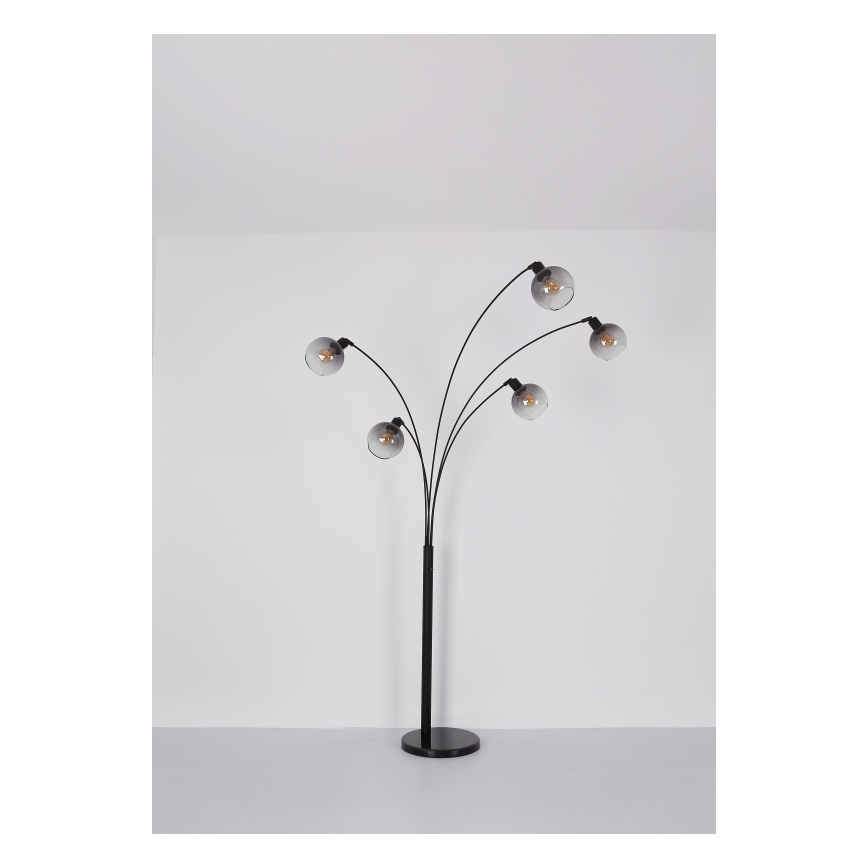 Globo - Gulvlampe 5xE27/40W/230V røget