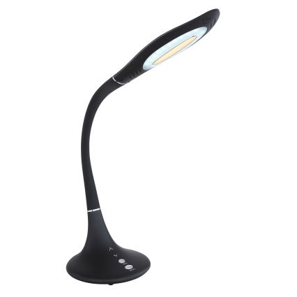Globo - LED bordlampe m. touch-funktion fleksibel LED/9W/230V 3000/4500/6500K sort