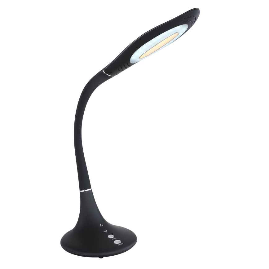 Globo - LED bordlampe m. touch-funktion fleksibel LED/9W/230V 3000/4500/6500K sort