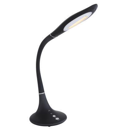 Globo - LED bordlampe m. touch-funktion fleksibel LED/9W/230V 3000/4500/6500K sort