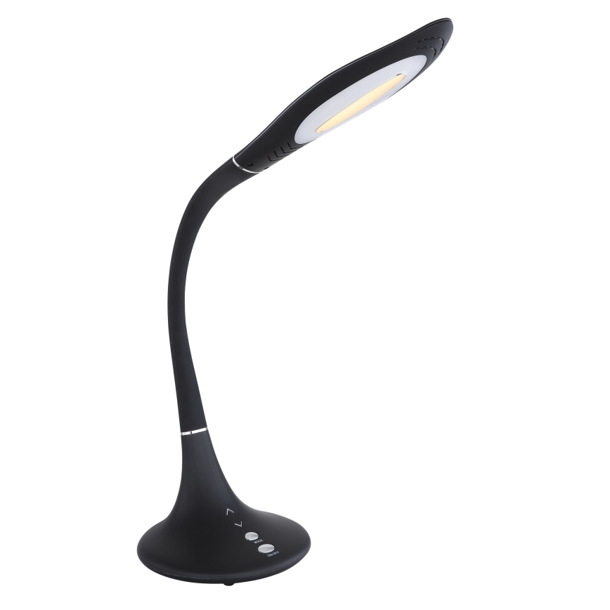 Globo - LED bordlampe m. touch-funktion fleksibel LED/9W/230V 3000/4500/6500K sort