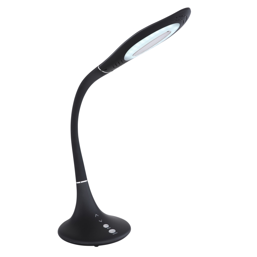 Globo - LED bordlampe m. touch-funktion fleksibel LED/9W/230V 3000/4500/6500K sort