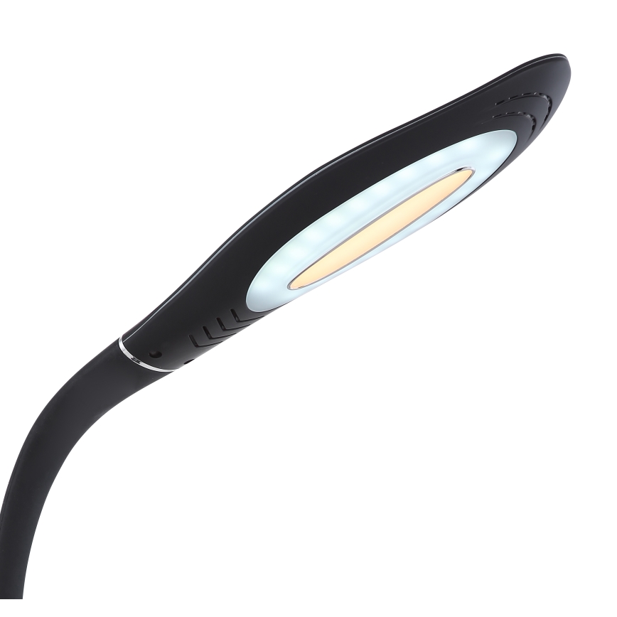 Globo - LED bordlampe m. touch-funktion fleksibel LED/9W/230V 3000/4500/6500K sort