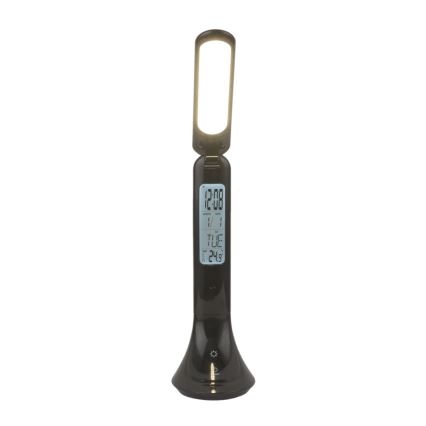 Globo - LED Bordlampe dæmpbar og genopladelig med display LED/4W/230V 2200 mAh sort