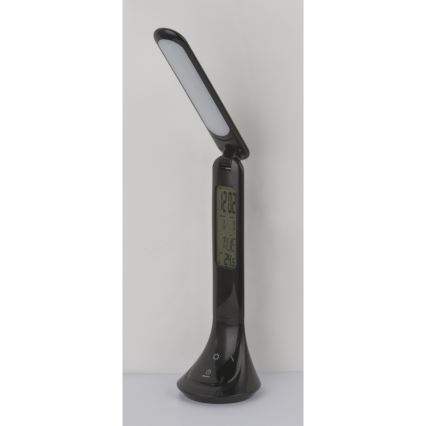 Globo - LED Bordlampe dæmpbar og genopladelig med display LED/4W/230V 2200 mAh sort