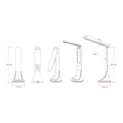 Globo - LED bordlampe dæmpbar LED/4W/230V 2200 mAh