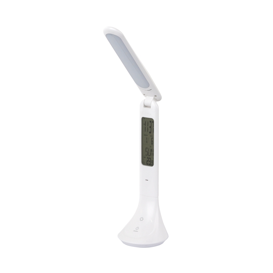 Globo - LED dæmpbar genopladelig bordlampe med display LED/4W/230V 2200 mAh hvid