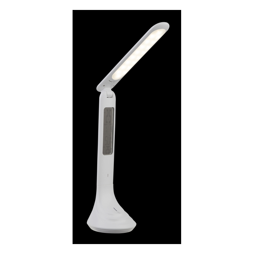 Globo - LED dæmpbar genopladelig bordlampe med display LED/4W/230V 2200 mAh hvid