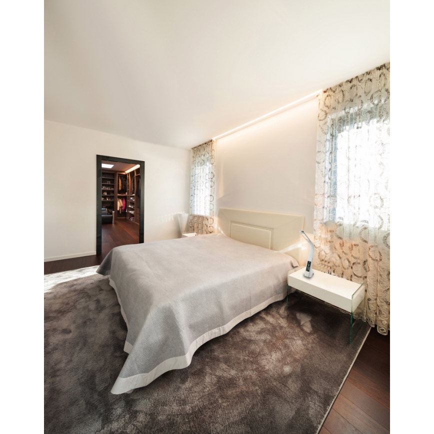 Globo - LED dæmpbar berøringsbetjent bordlampe med display LED/6,5W/230V 3000/4500/5800K hvid