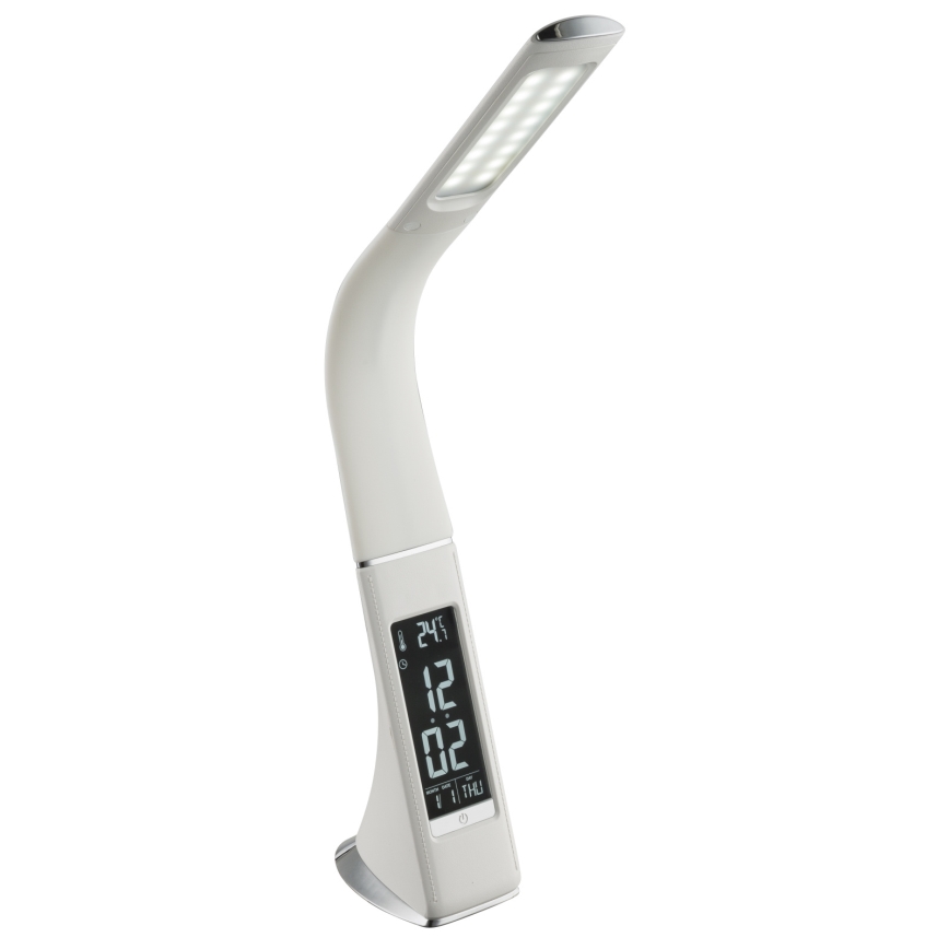 Globo - LED bordlampe m. touch-funktion dæmpbar med display LED/6,5W/230V 3000/4500/5800K hvid