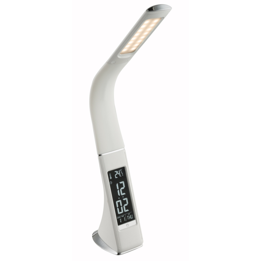 Globo - LED bordlampe m. touch-funktion dæmpbar med display LED/6,5W/230V 3000/4500/5800K hvid