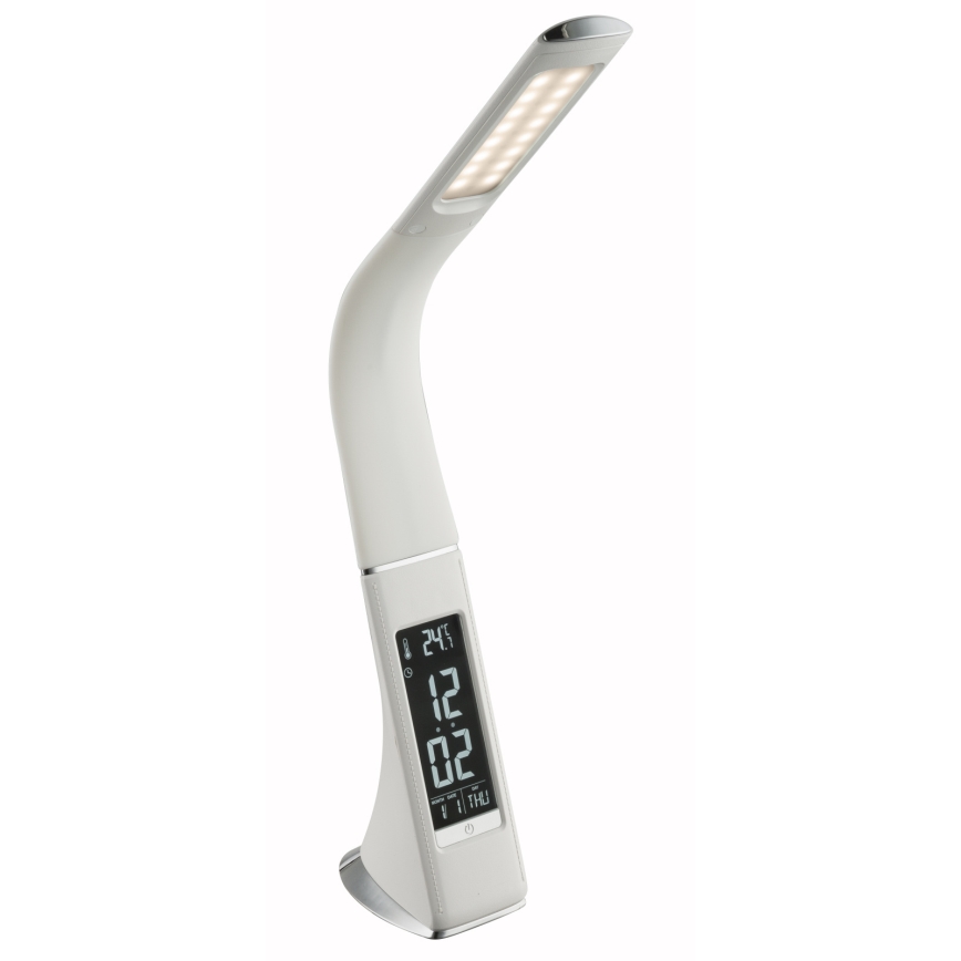 Globo - LED bordlampe m. touch-funktion dæmpbar med display LED/6,5W/230V 3000/4500/5800K hvid