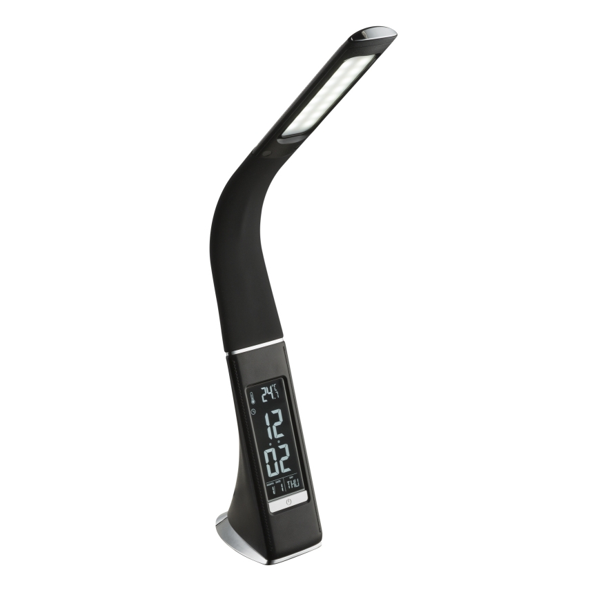 Globo - Dæmpbar berøringsbetjent LED-bordlampe med display LED/6,5W/230V 3000/4500/5800K, sort