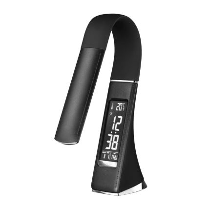 Globo - Dæmpbar berøringsbetjent LED-bordlampe med display LED/6,5W/230V 3000/4500/5800K, sort