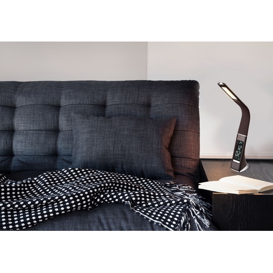 Globo - LED bordlampe m. touch-funktion dæmpbar med display LED/6,5W/230V 3000/4500/5800K antracit