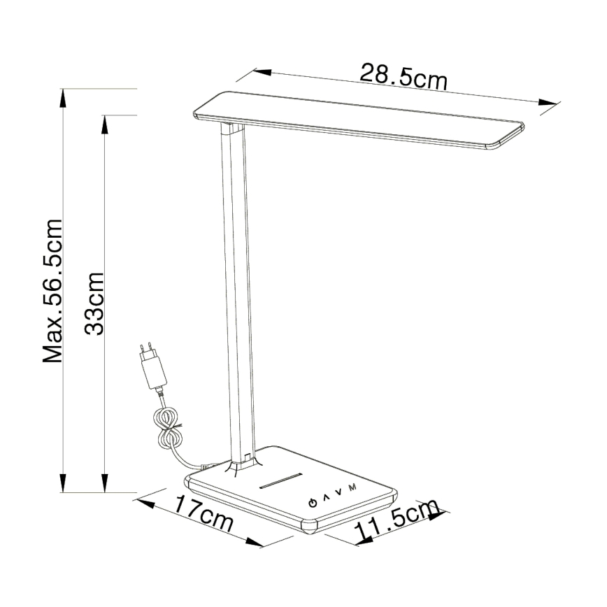 Globo - LED lysdæmper bordlampe LED/5W/230V