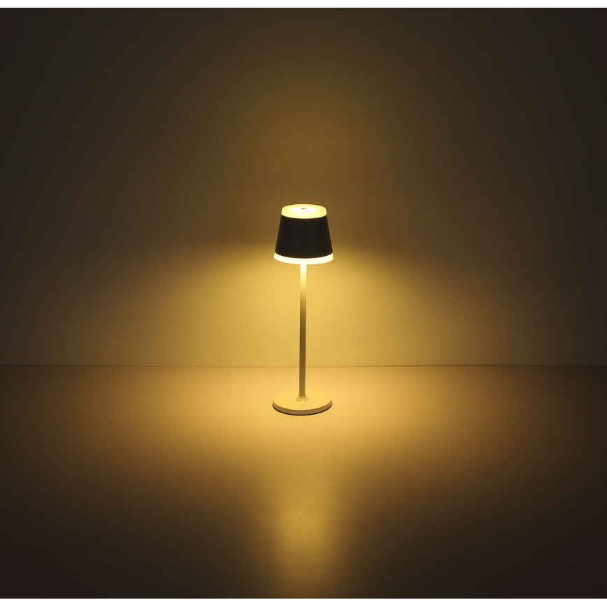 Globo - LED Genopladelig bordlampe m. touch-funktion dæmpbar LED/4,6W/230V 1800 mAh USB IP54 hvid