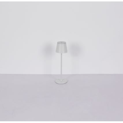Globo - LED Genopladelig bordlampe m. touch-funktion dæmpbar LED/4,6W/230V 1800 mAh USB IP54 hvid