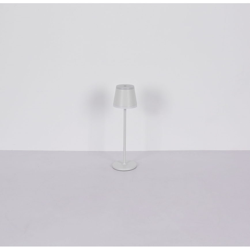 Globo - LED Genopladelig bordlampe m. touch-funktion dæmpbar LED/4,6W/230V 1800 mAh USB IP54 hvid